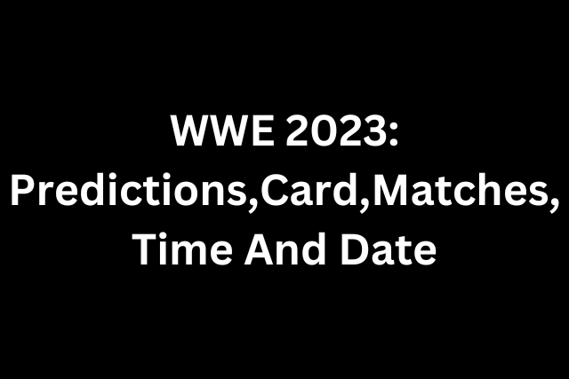 WWE 2023